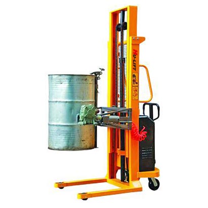 二級門架半電動多功能油桶搬運車